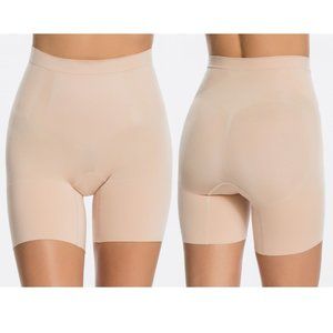 Spanx On Core Mid Thigh Short Soft Nude NWOT